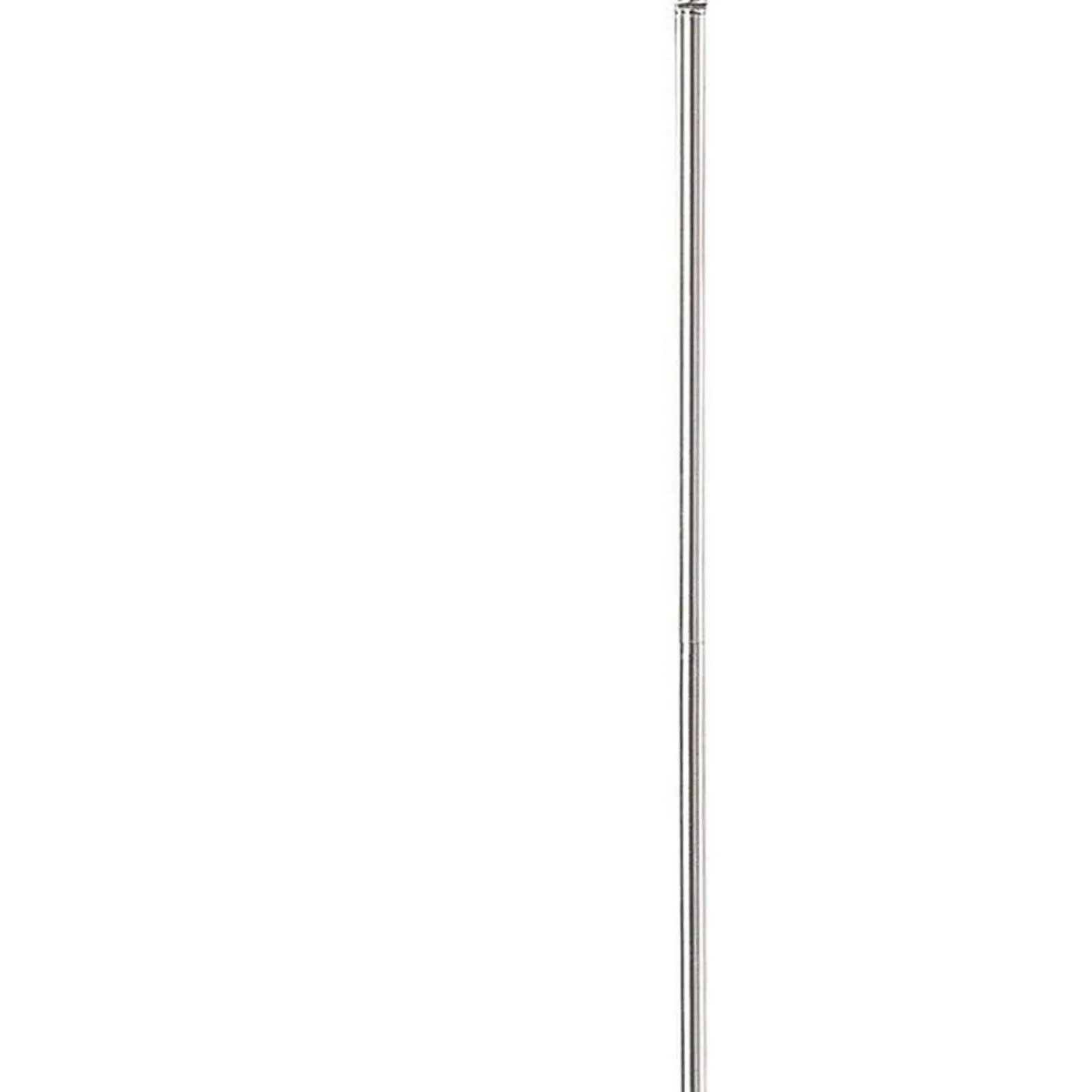 150 Watt Metal Floor Lamp With Swing Arm And Fabric Conical Shade, Silver By Benzara