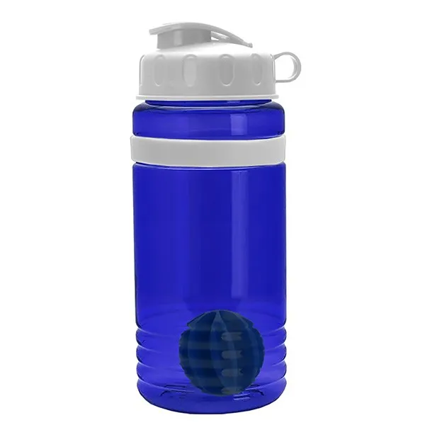 20 Oz. Stripe Shaker Bottle With Flip Lid (Q248111)