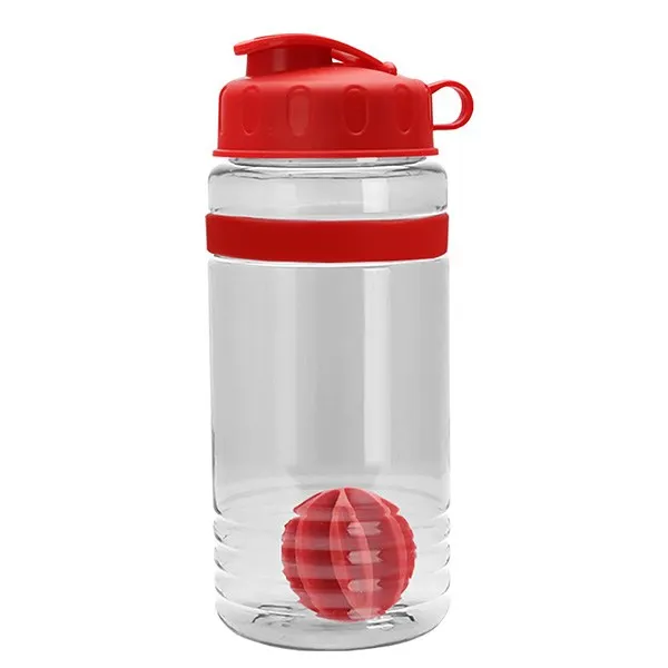 20 Oz. Stripe Shaker Bottle With Flip Lid (Q248111)