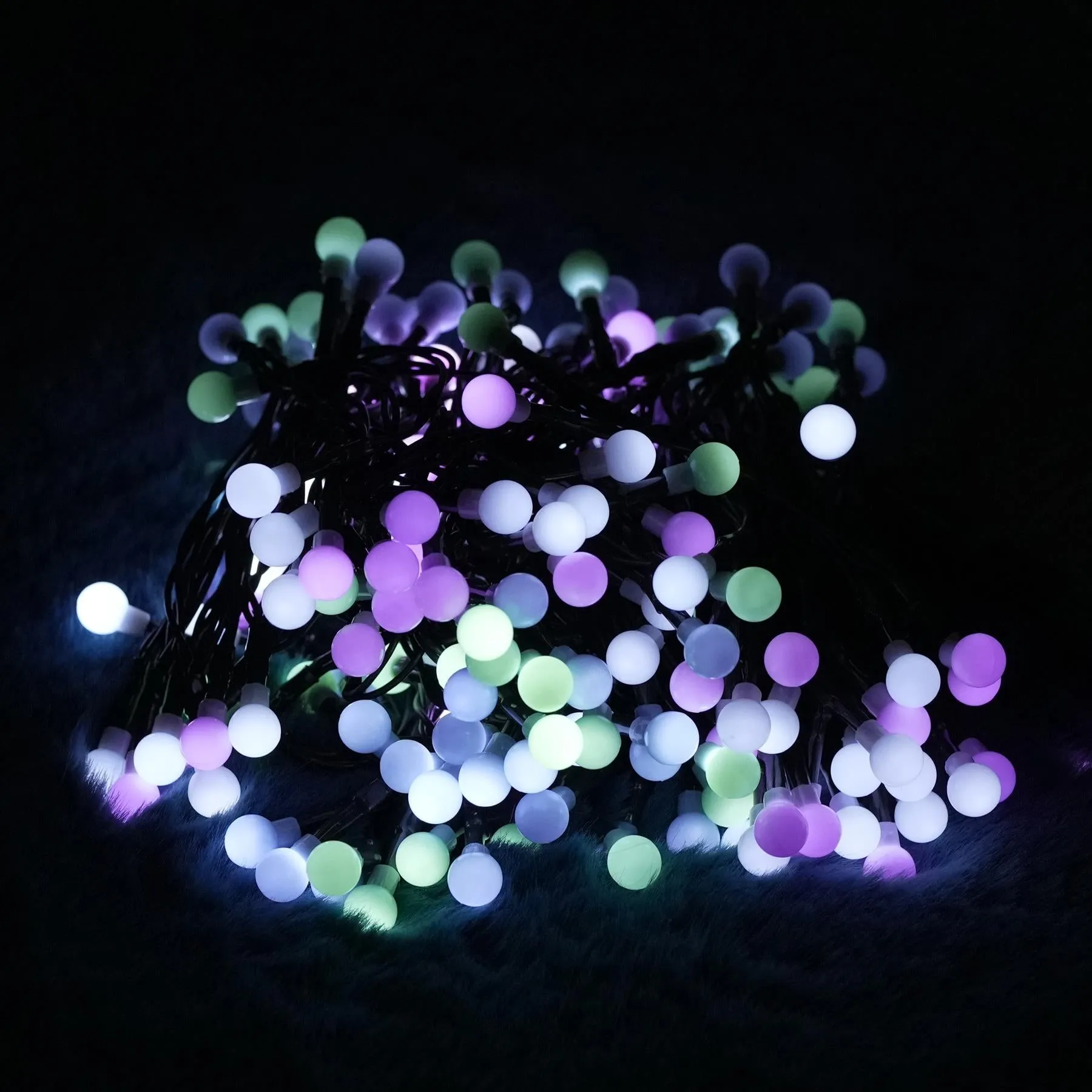 200 Berry Christmas LED Lights Pastel