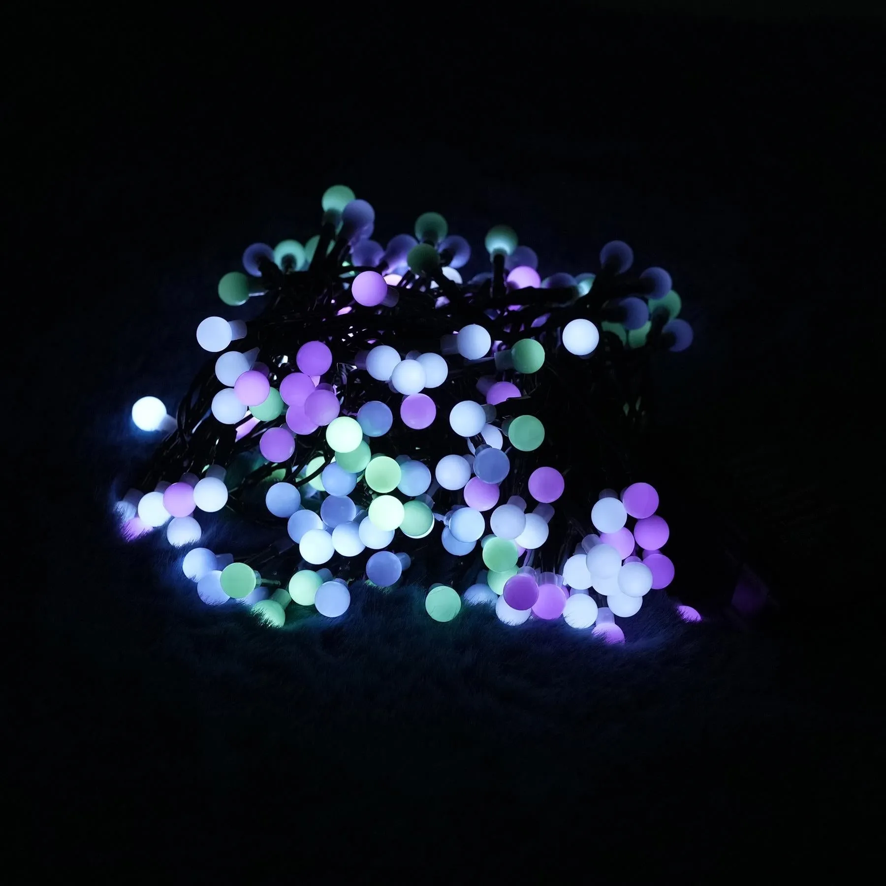 200 Berry Christmas LED Lights Pastel