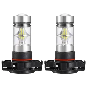 2PCS 1100LM 100W 5202 H16 LED Fog DRL Light Bulb IP68 Waterproof 20 2835 LEDs 360° Beam Angle 6000K White