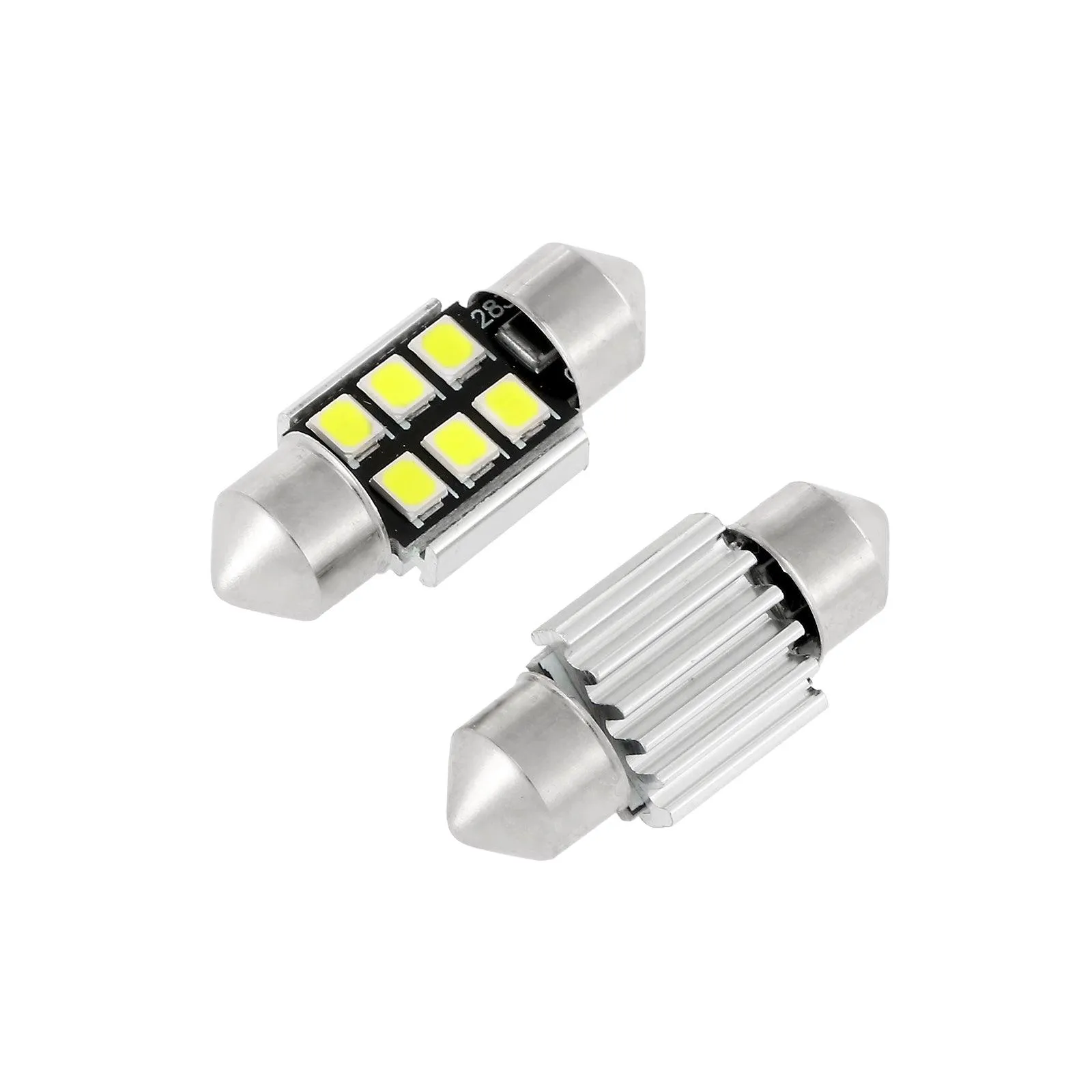 31MM DE3175 DE3021 DE3022 1.22" Festoon LED Interior/Dome/Map/License Plate Light Bulbs 2.7W 200LM 6500K White | 2 Bulbs