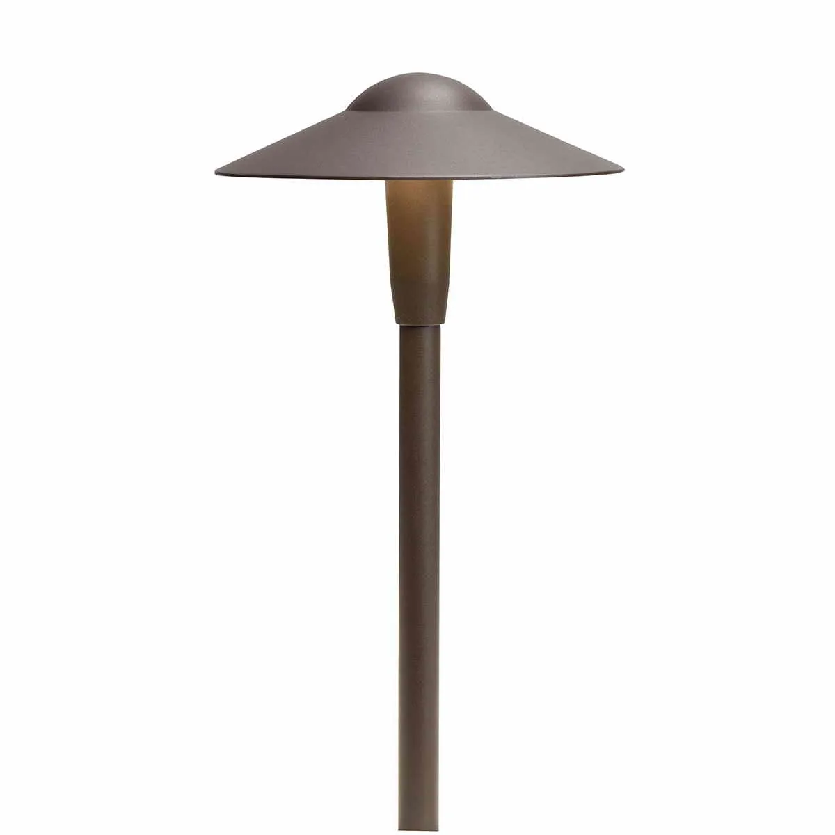 3W 250 Lumens LED Short Dome Path Light 3000K Textured Architectural Bronze