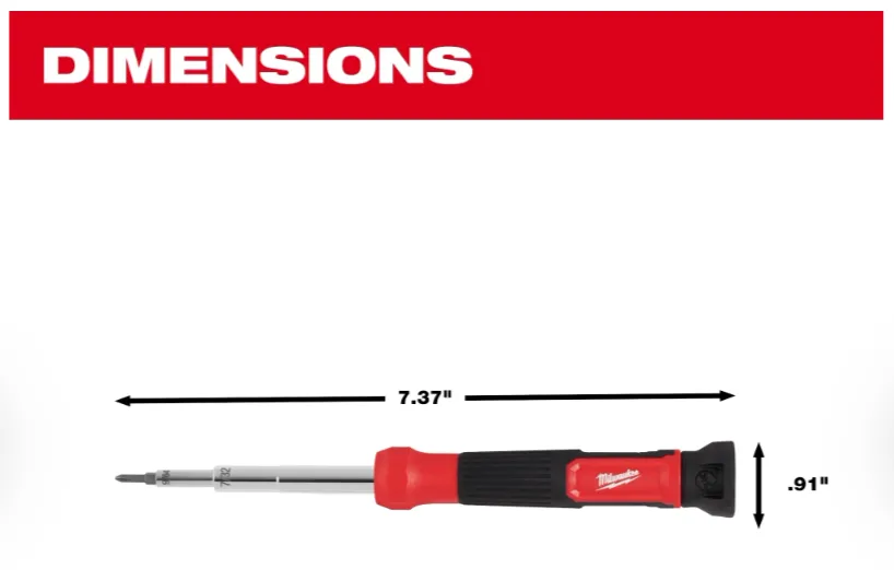 48-22-2933 Milwaukee 14-in-1 Precision Multi Bit Screwdriver