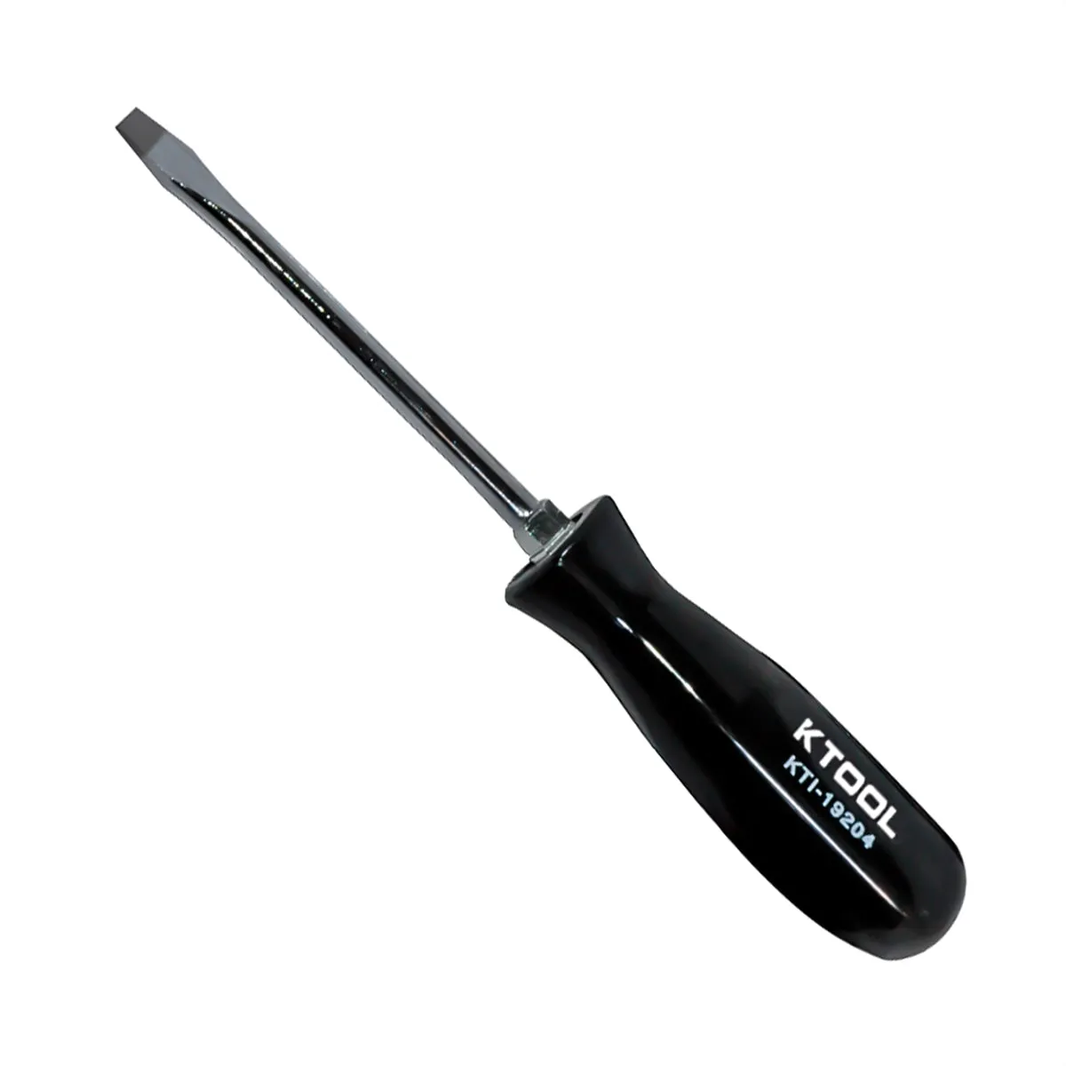 4" Slotted Screwdriver with Black Handle