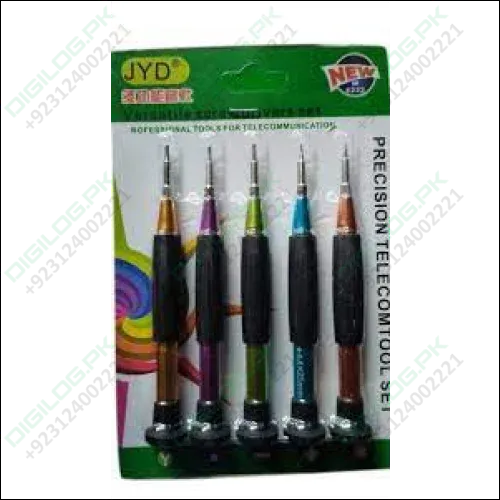 5 in 1 M8222 Precision Screwdriver Set Multi Color For Mobile Repair In Pakistan