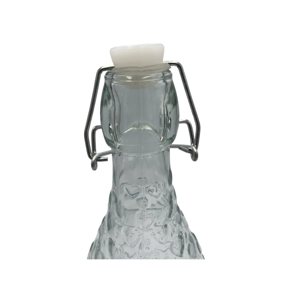 500Ml Heart Design Swing Top Water Bottle 1966-14