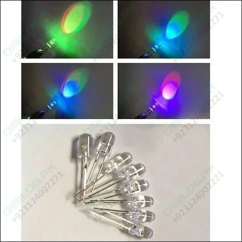 5mm 7 Color Rgb Automatic Rainbow Fast Flash Led