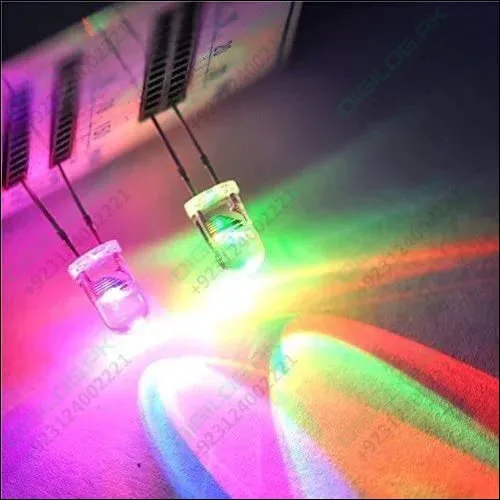 5mm 7 Color Rgb Automatic Rainbow Fast Flash Led