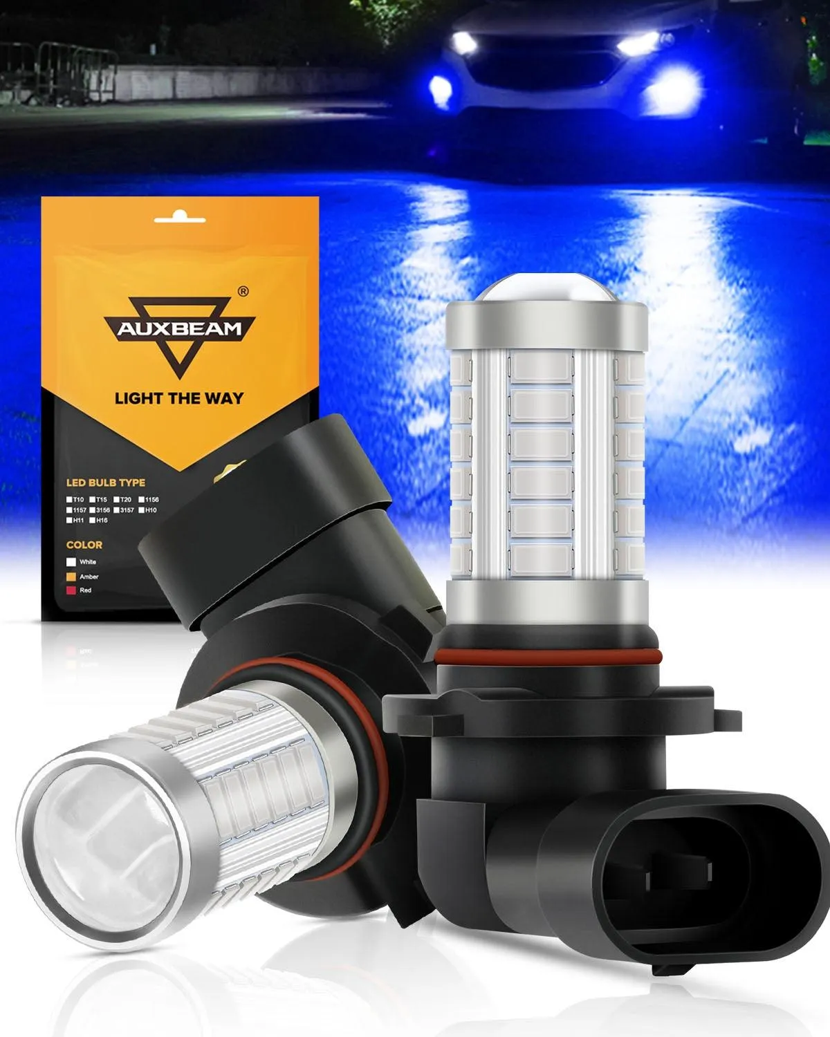 9006/HB4 LED Fog Light/DRL Bulbs 50W 4000LM Deep Blue 33LED Series | 2 Bulbs