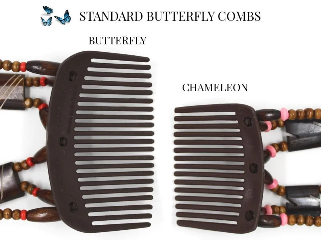 African Butterfly Hair Comb - Dupla Blonde 89