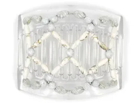 African Butterfly Thick Hair Comb - Ndalena Clear 44