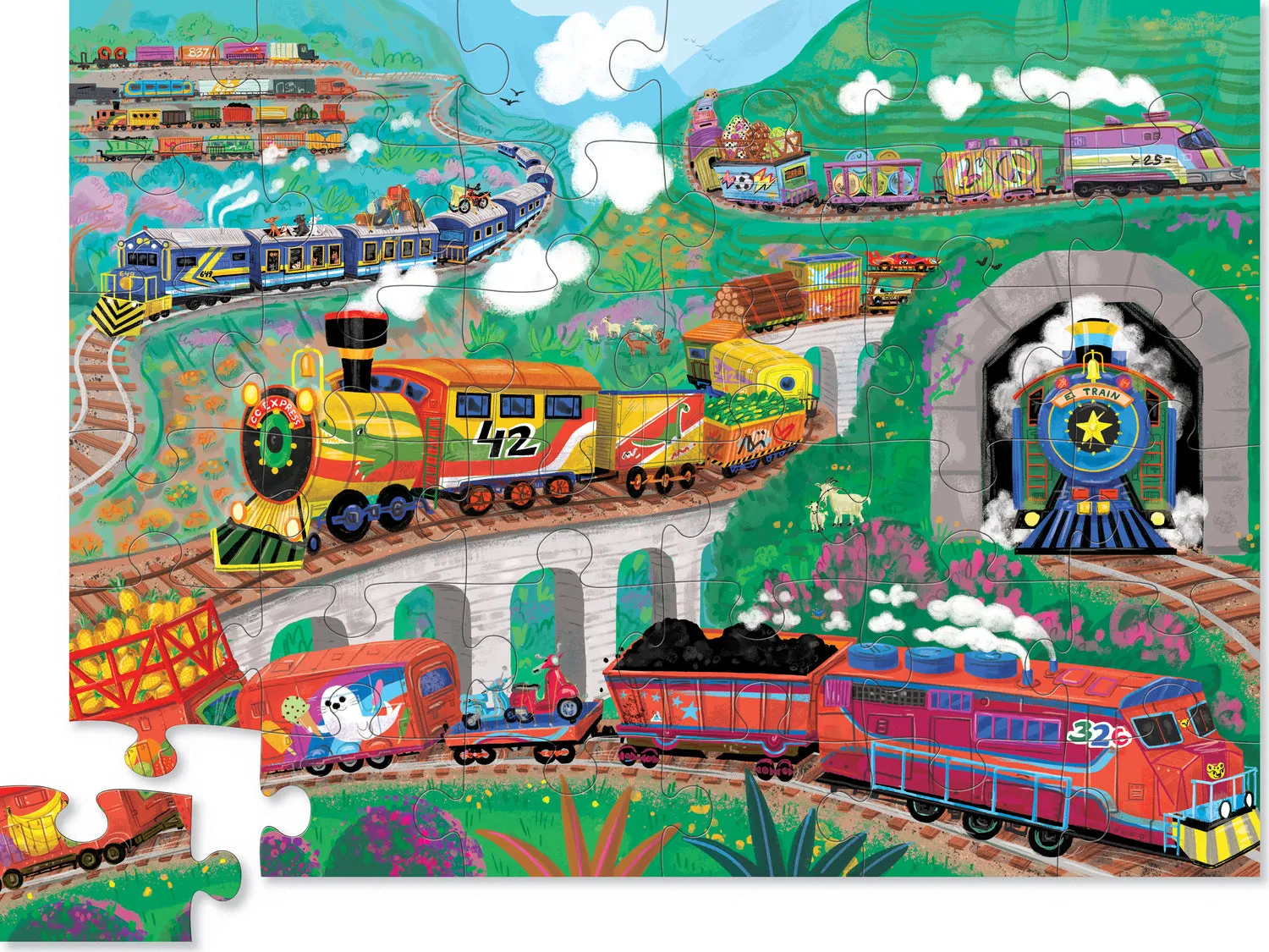 All Aboard Puzzle  36 pc