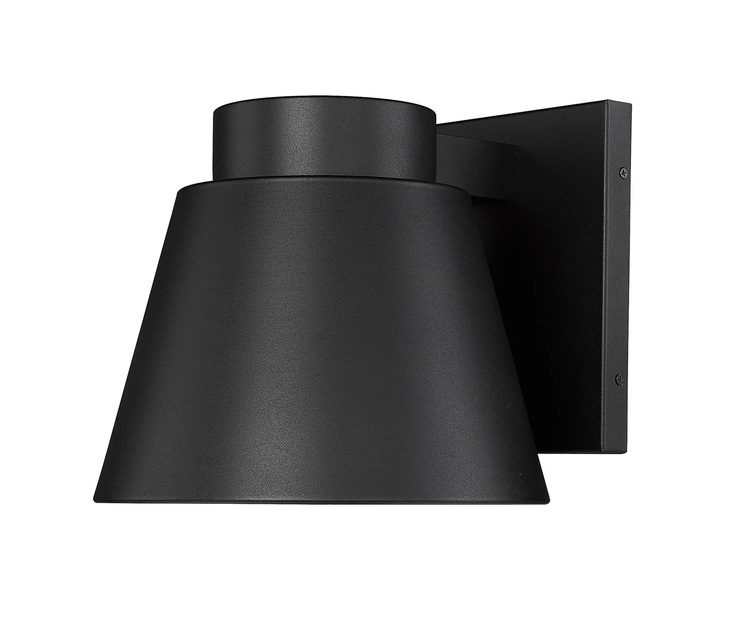 Asher LED Outdoor Wall Sconce in Black