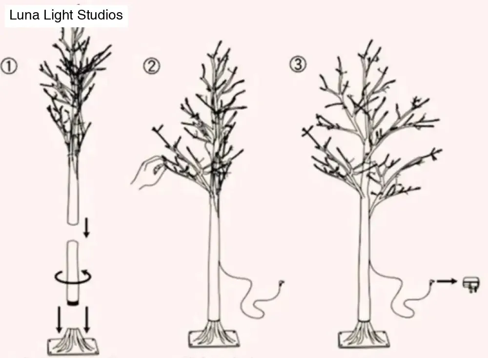 Birch Tree Lights Glow Tree Lights LED Christmas Simulation Tree New Year Lights