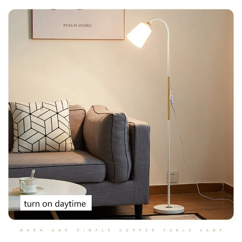 Black LED Floor Lamp Dimmable Adjustable for Dining and Reading