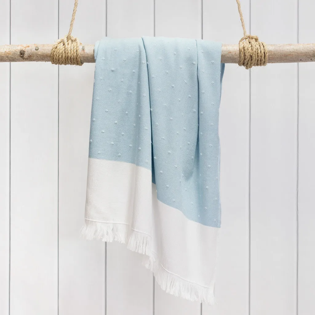 Blue Dot Fouta Washcloth