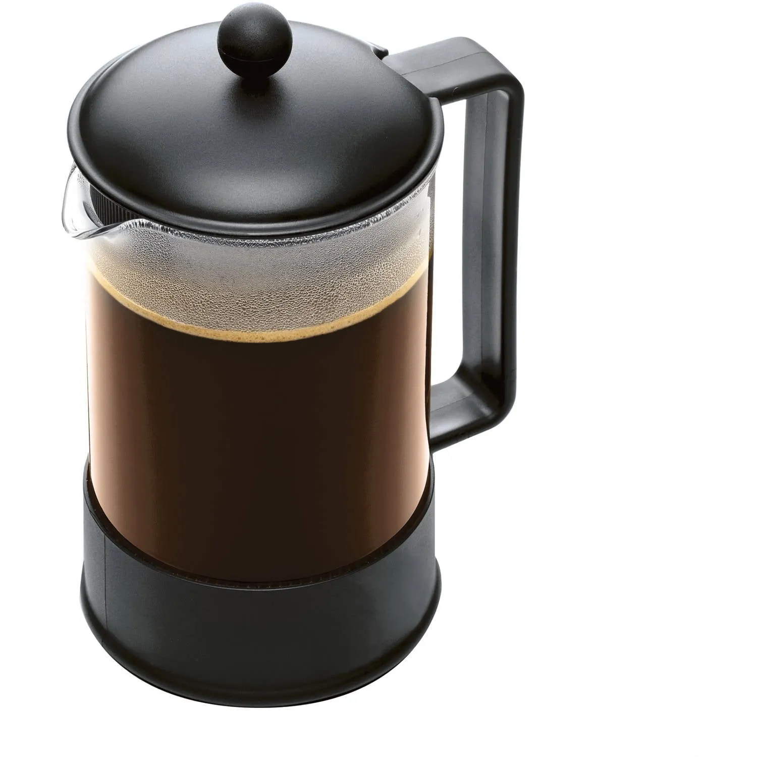 BODUM Brazil French Press Coffee Maker, Borosilicate Glass, 51 Ounce, Black