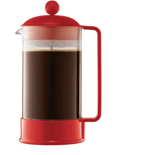 BODUM Brazil French Press Coffee Maker, Borosilicate Glass, 51 Ounce, Black