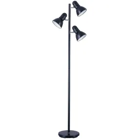 Boston Harbor TL-TREE-134-BK-3L Tree Lamp, 120 V, 180 W, 3-Lamp, Incandescent Lamp, Metal, Black Finish