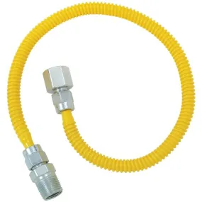 BrassCraft CSSL54-36 Gas Dryer & Water Heater Flex-Line (3/8 OD (1/2 FIP x 1/2 MIP) x 36)