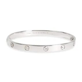 Cartier Love Bracelet in 18K White Gold Size 19 Unisex