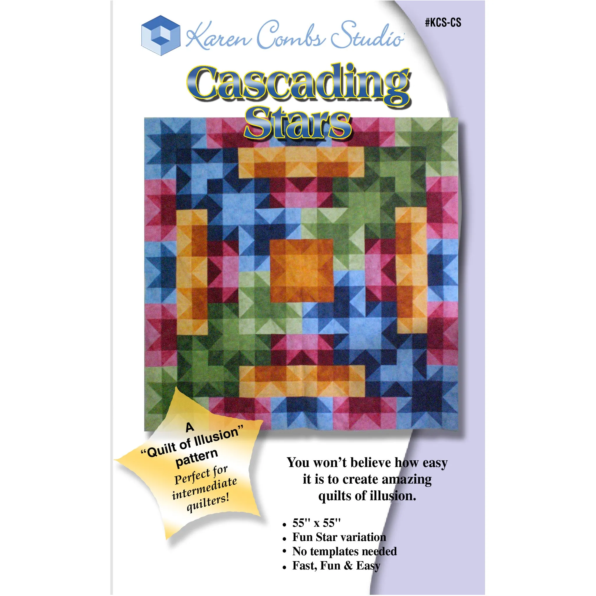 Cascading Stars Quilt Pattern KCS-CS - Paper Pattern