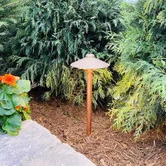 CAST Craftsman China Hat Integrated LED or Drop-In Path Light | CCPLCHB