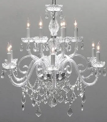 Chandelier Lighting Crystal Chandeliers H27" X W32" - F46-386/6 6