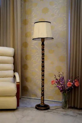 Classic Floor Lamp Camel & Brown with (Bulb Not Included)