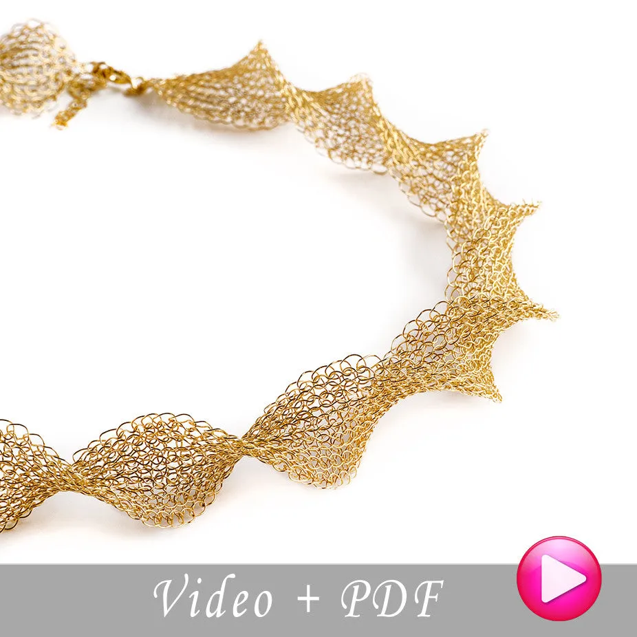 Cleopatra Necklace VIDEO Tutorial , jewelry making filmed instructions