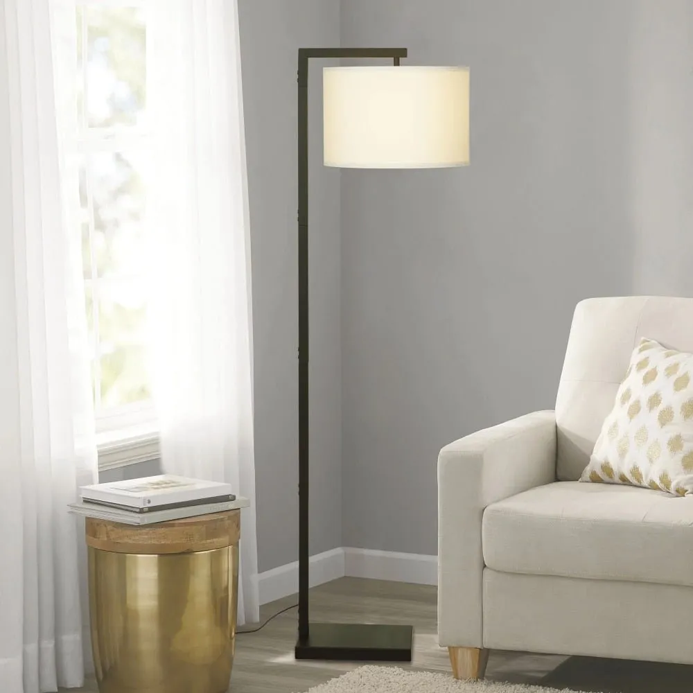 Contemporary Metal 62 Inch Floor Lamp with On/Off Foot Switch