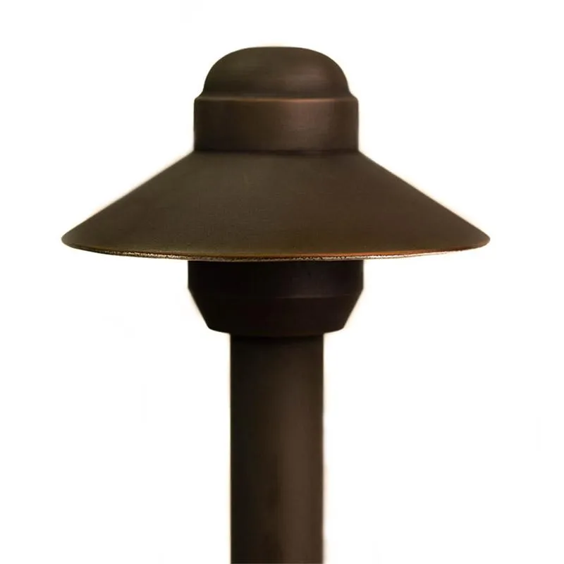 CopperMoon CM.4017 12V Copper 4" Path Light Top, 14.75" x 3/4" Copper Stem With Stake