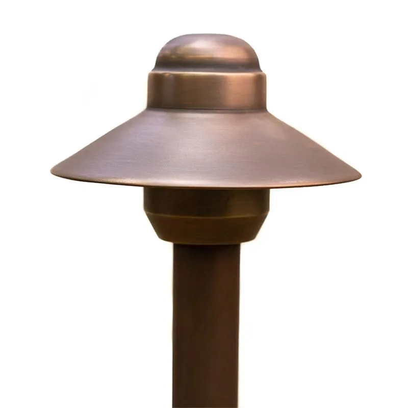 CopperMoon CM.4017 12V Copper 4" Path Light Top, 14.75" x 3/4" Copper Stem With Stake