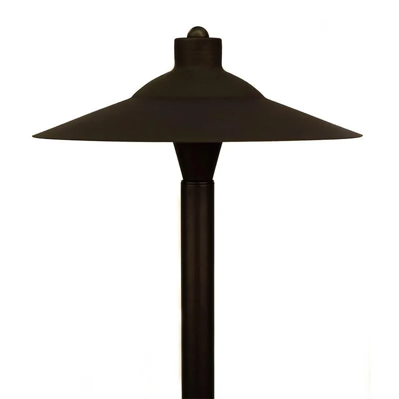 CopperMoon CM.750-20CG 12V Copper 11" Commercial Grade Path Light Top, 18" Copper Stem With Stake