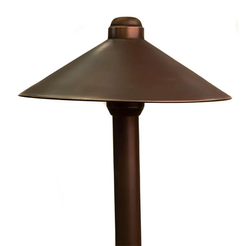 CopperMoon CM.9020 12V Copper 9" Path Light Top, 15.75" Copper Stem With Stake