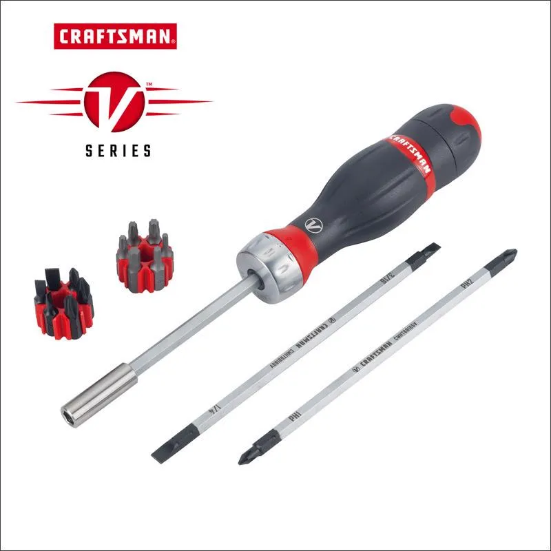 Craftsman V-Series X-Tract Technology 3-in-1 Ratcheting Screwdriver Set 16 pc