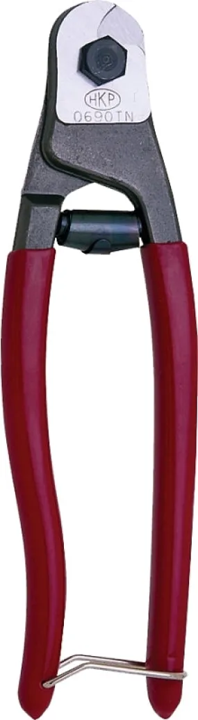 Crescent HKPorter 0690TN Cable Cutter, 3/16 in Cutting Capacity, 7-1/2 in OAL, Steel Jaw :EA: QUANTITY: 1