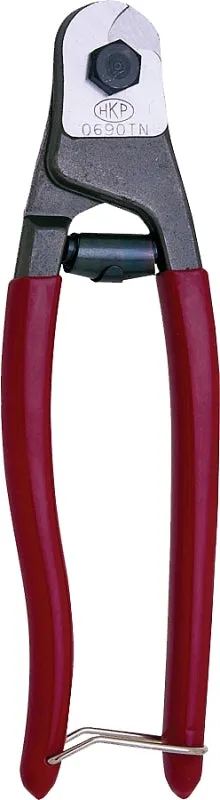 Crescent HKPorter 0690TN Cable Cutter, 3/16 in Cutting Capacity, 7-1/2 in OAL, Steel Jaw :EA: QUANTITY: 1