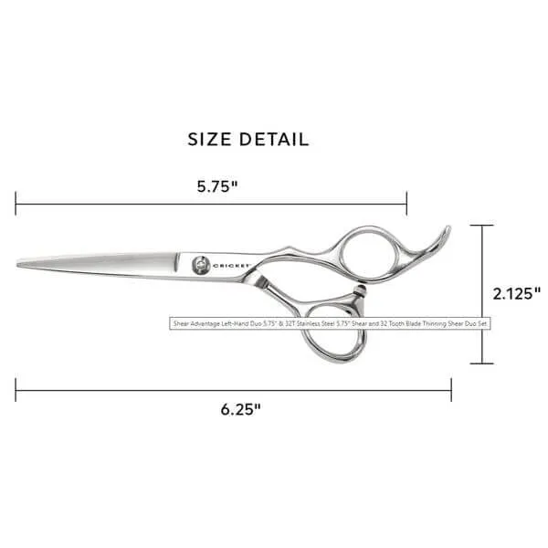 Cricket Shear Advantage Left-Hand Duo 5.75" & 32T