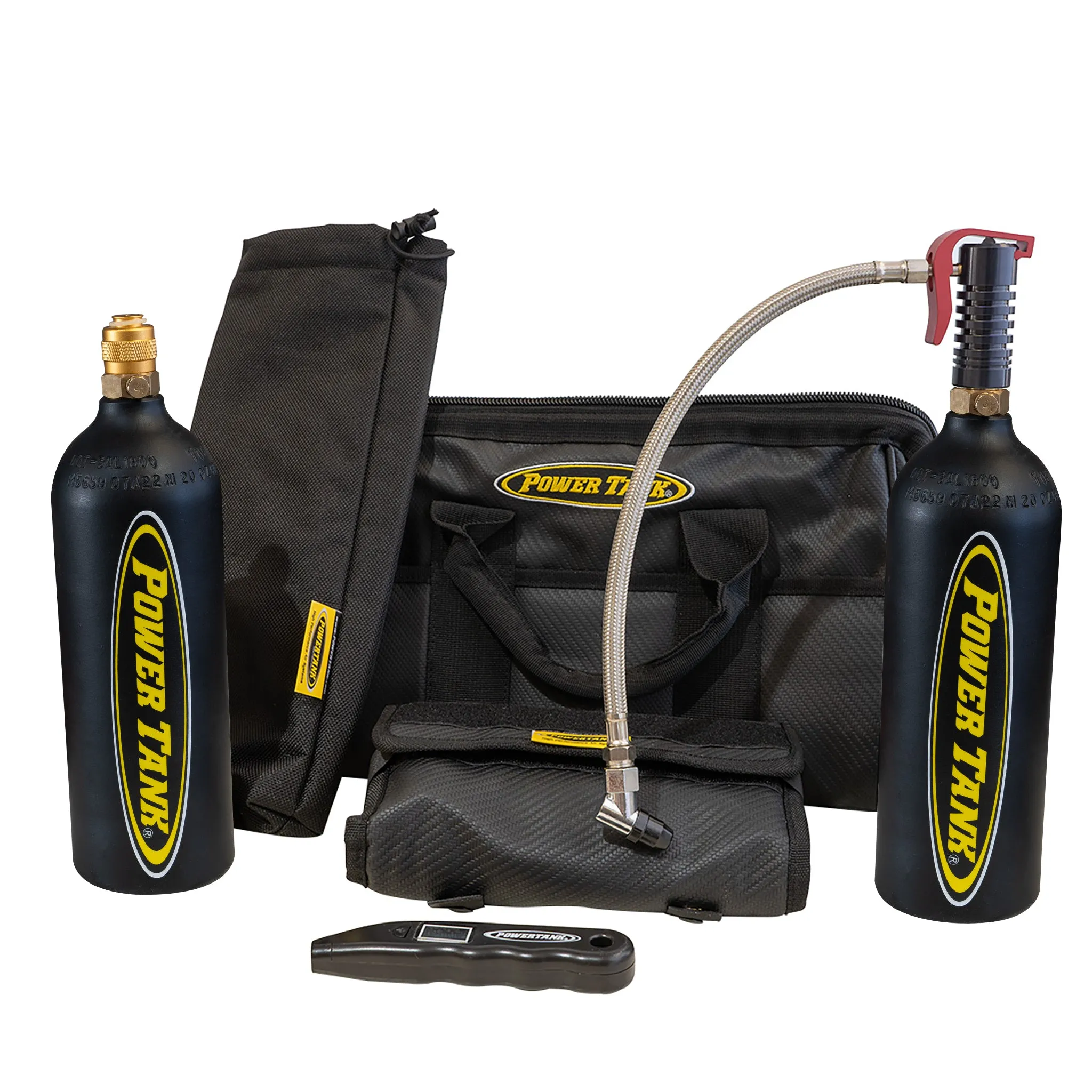 Crossover Tire Air-Up and Repair Kit with Mini Power Tank CO2 Air Source