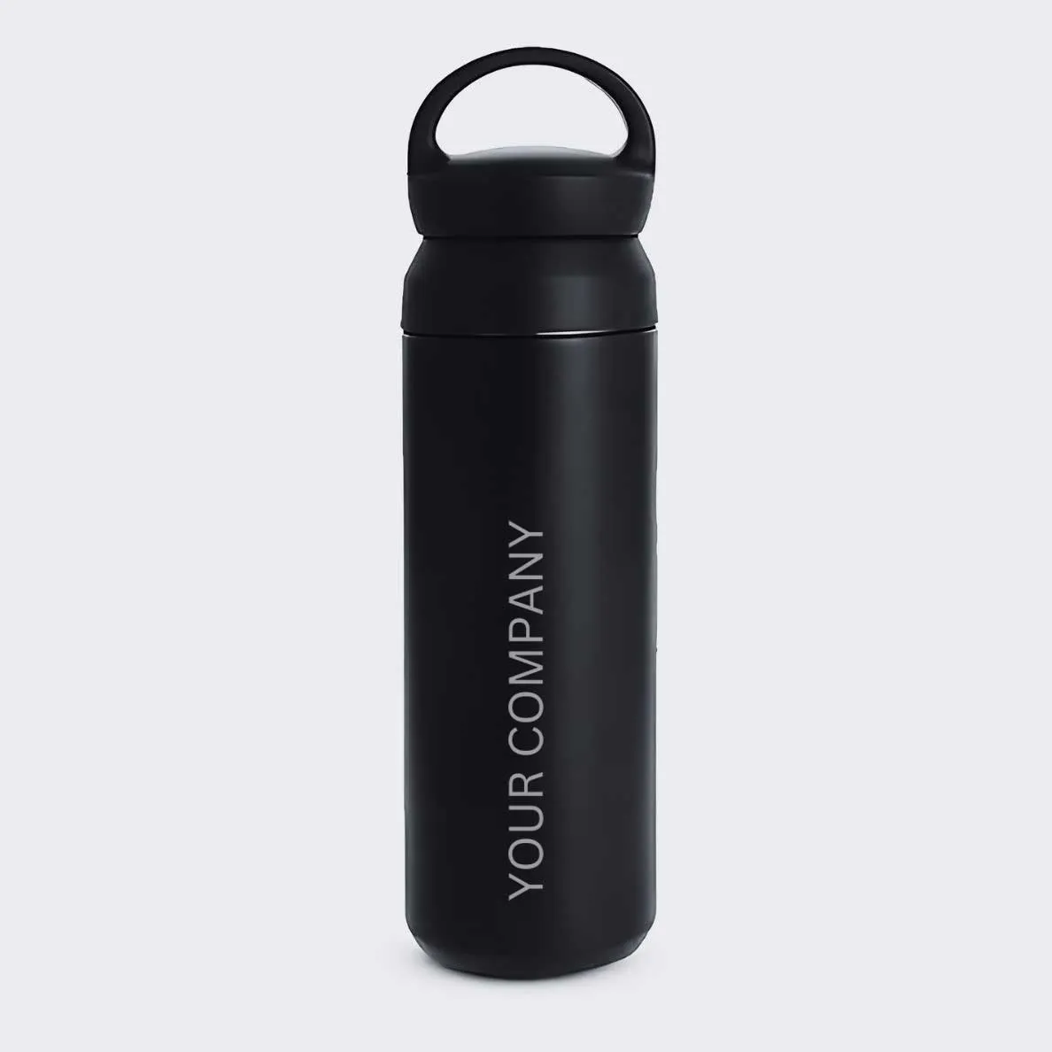 Custom Thermos Water Bottle 500ml - Black Stainless Steel Bottle With Your Company Name