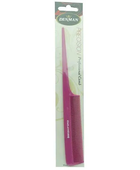 Denman Precision Professional Tail Comb DPC2 Pink