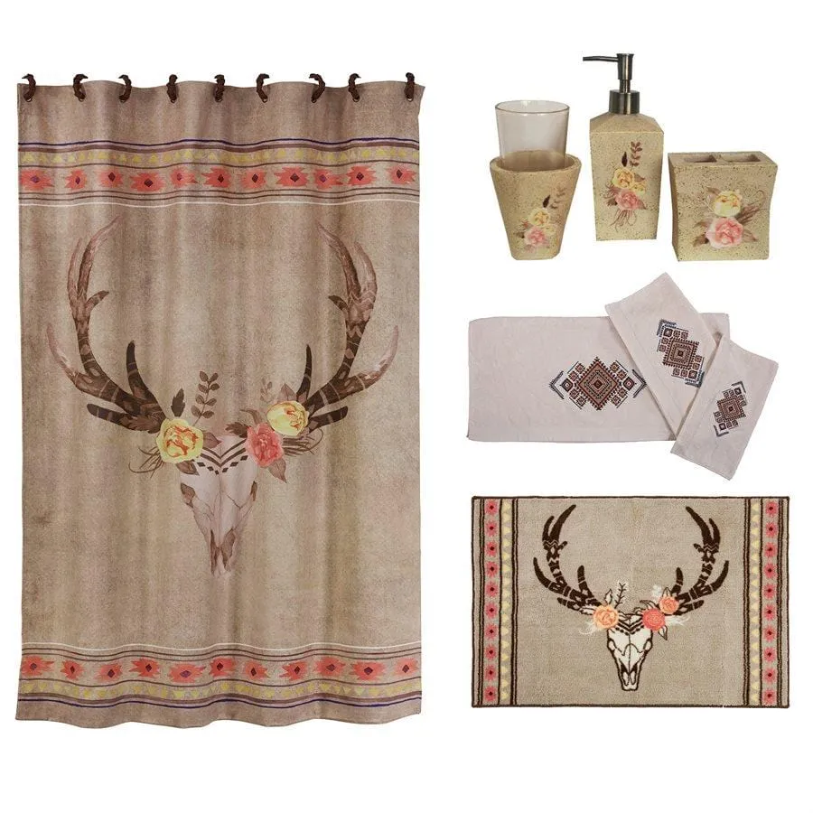 Desert Skull Bohemian 8PC Bathroom Set