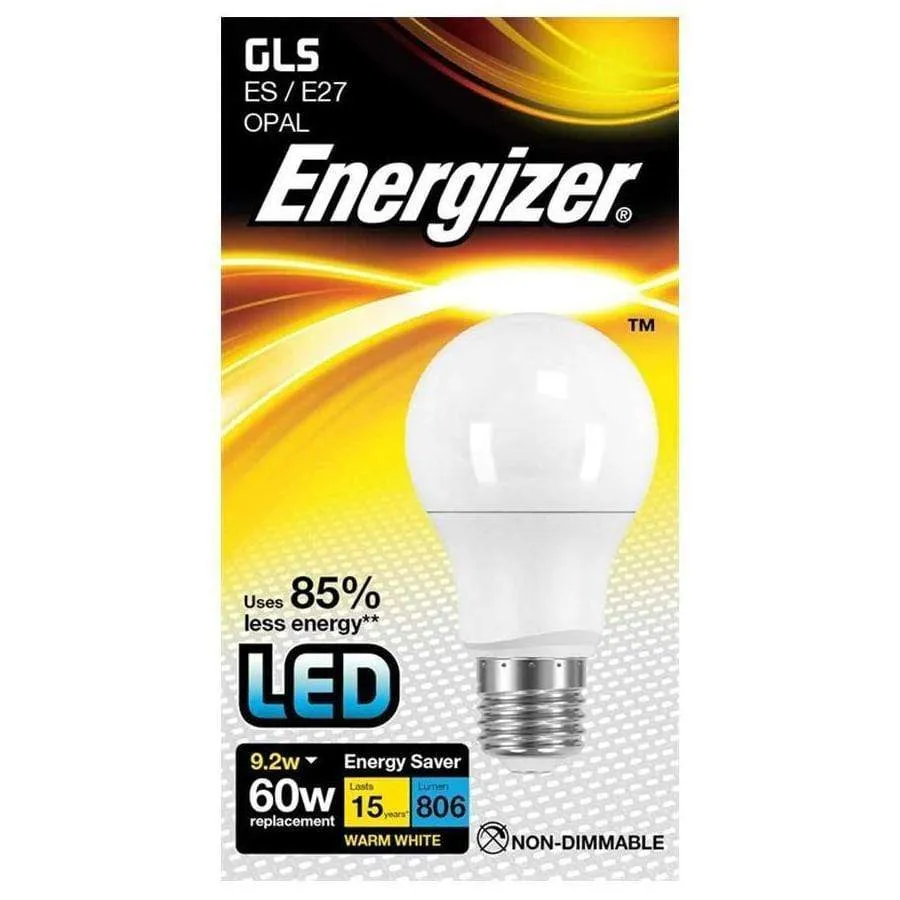 Energizer Bulb 9.2W Glass E27 LED