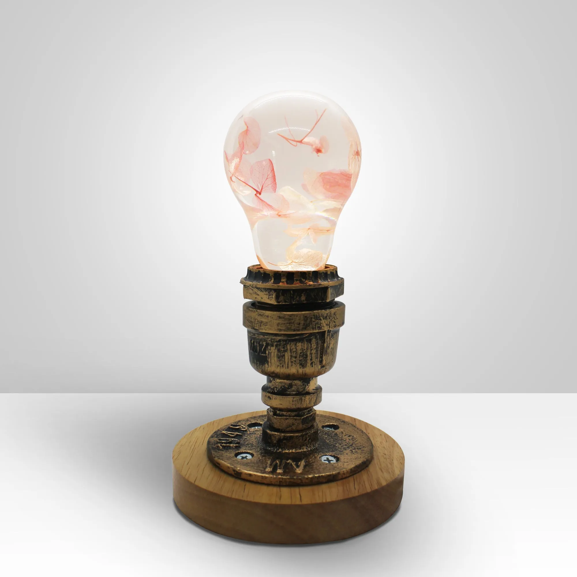 EP LIGHT Pink Hydrangea Table Lamp