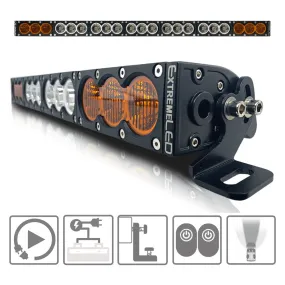 Extreme LED  - 38" X6 Amber/White 210W Combo Beam LED Light Bar & Harness Kit