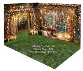 Fabric Room Valentine Picnic Path   Picnic   Fresh Spring Grass