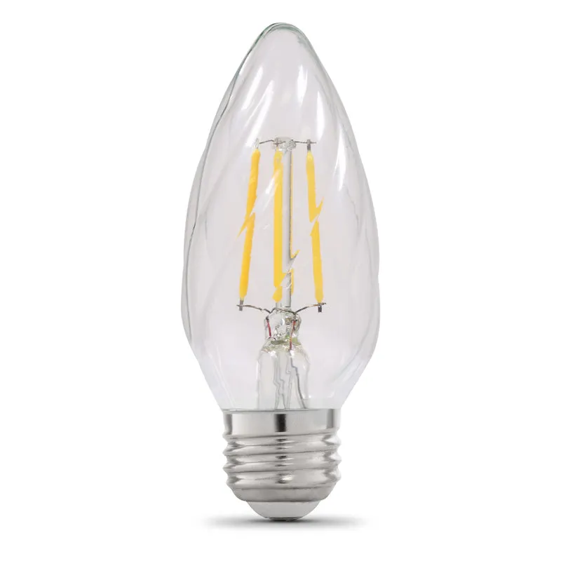 Feit F15 E26 (Medium) Post Lantern LED Bulb Soft White 60 Watt Equivalence 1 pk